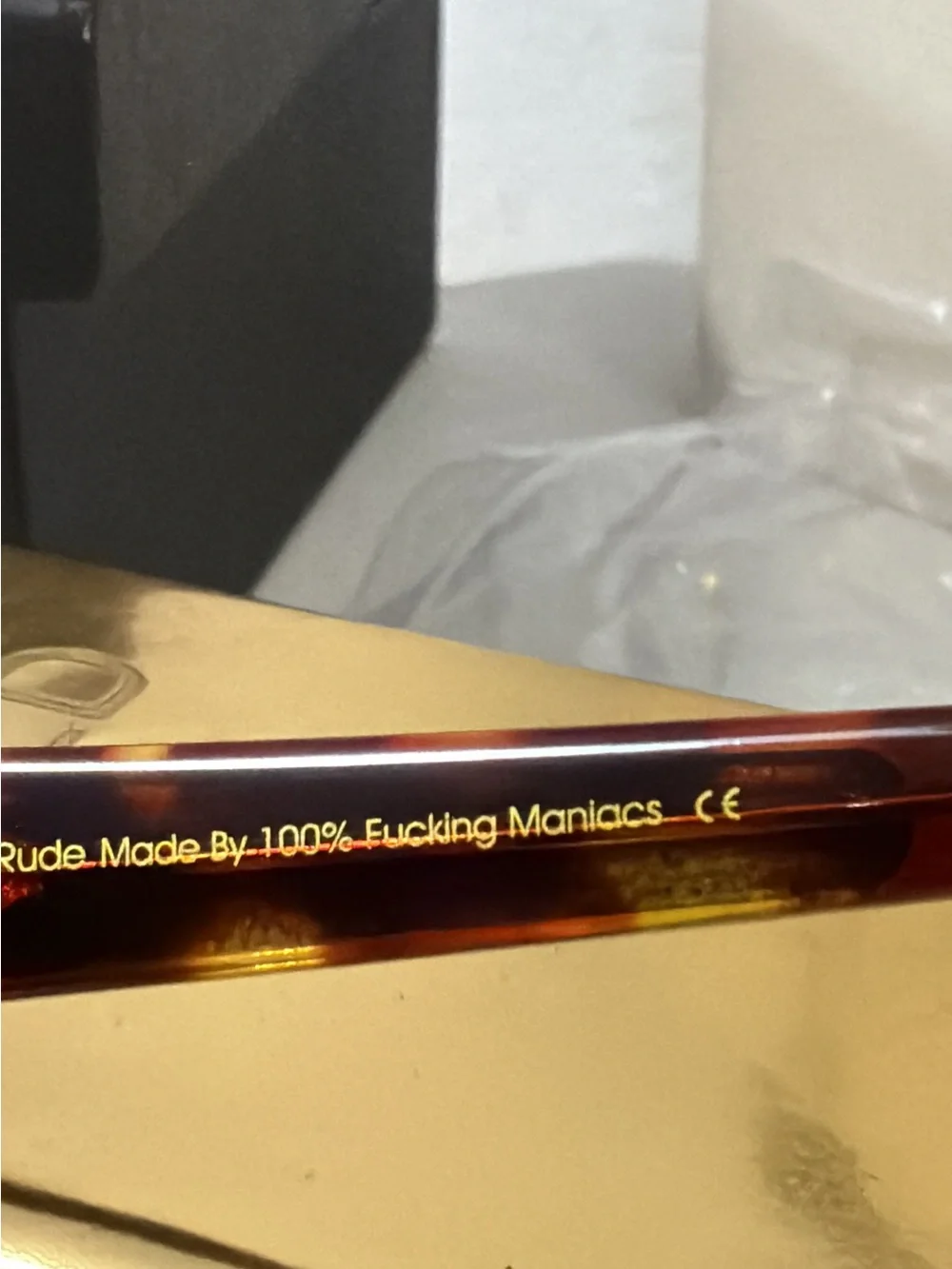 VINTAGE Frames Corey Shapiro RUDE SKINS tortoise with black Matte